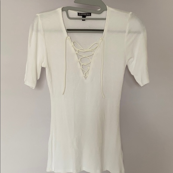 Express Lace Up Top XS - Picture 1 of 6
